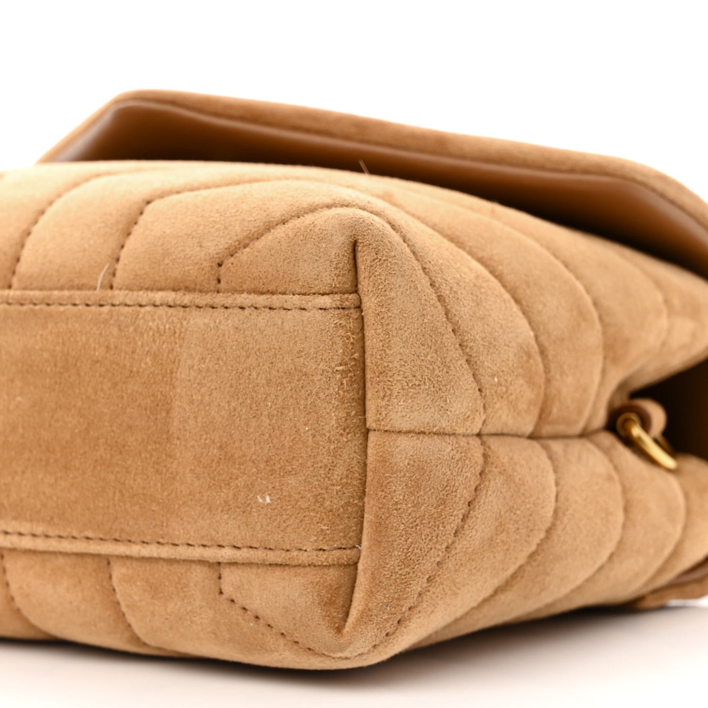 Suede Toy Loulou Shoulder Bag Cinnamon