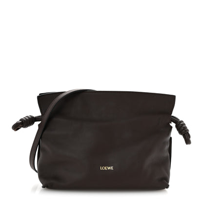 Loewe Calfskin Mini Flamenco Knot Bag Chocolate 1 of 14