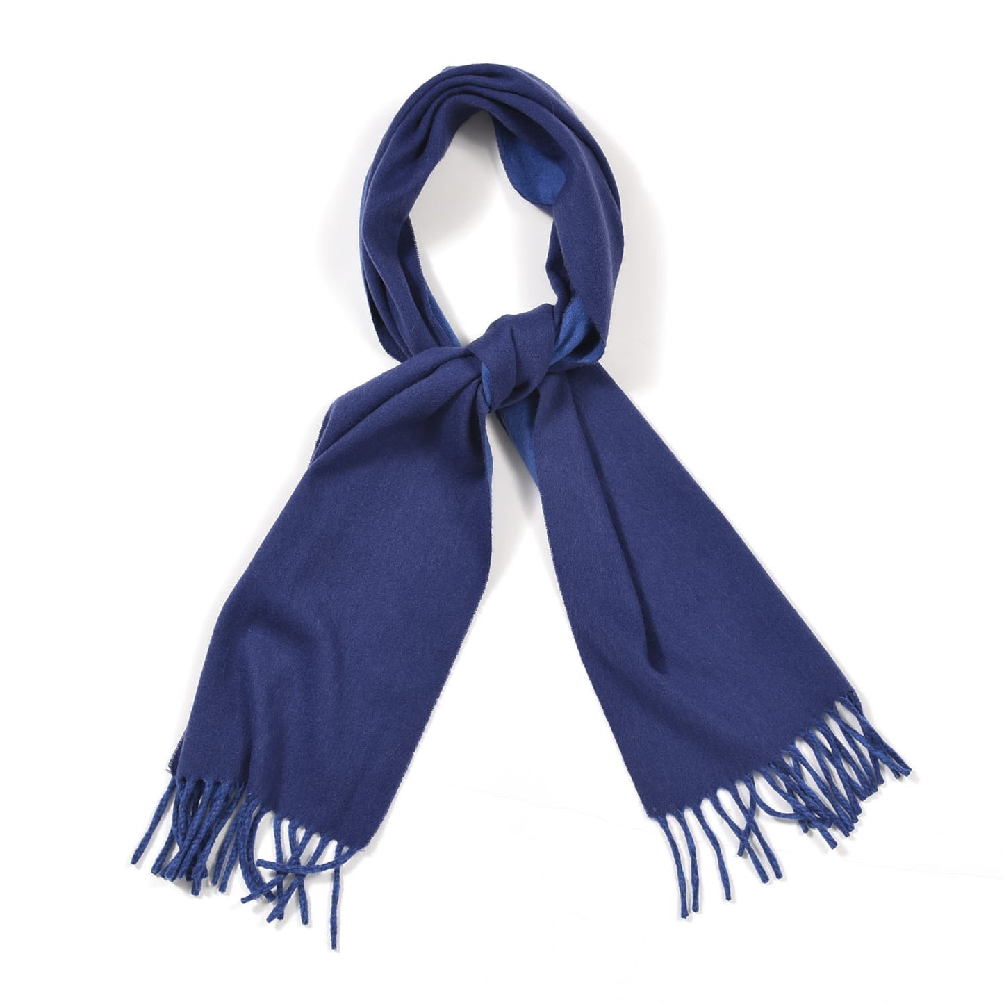 Cashmere Reversible Evelyne Scarf Bleu Ocean Bleu Cobalt