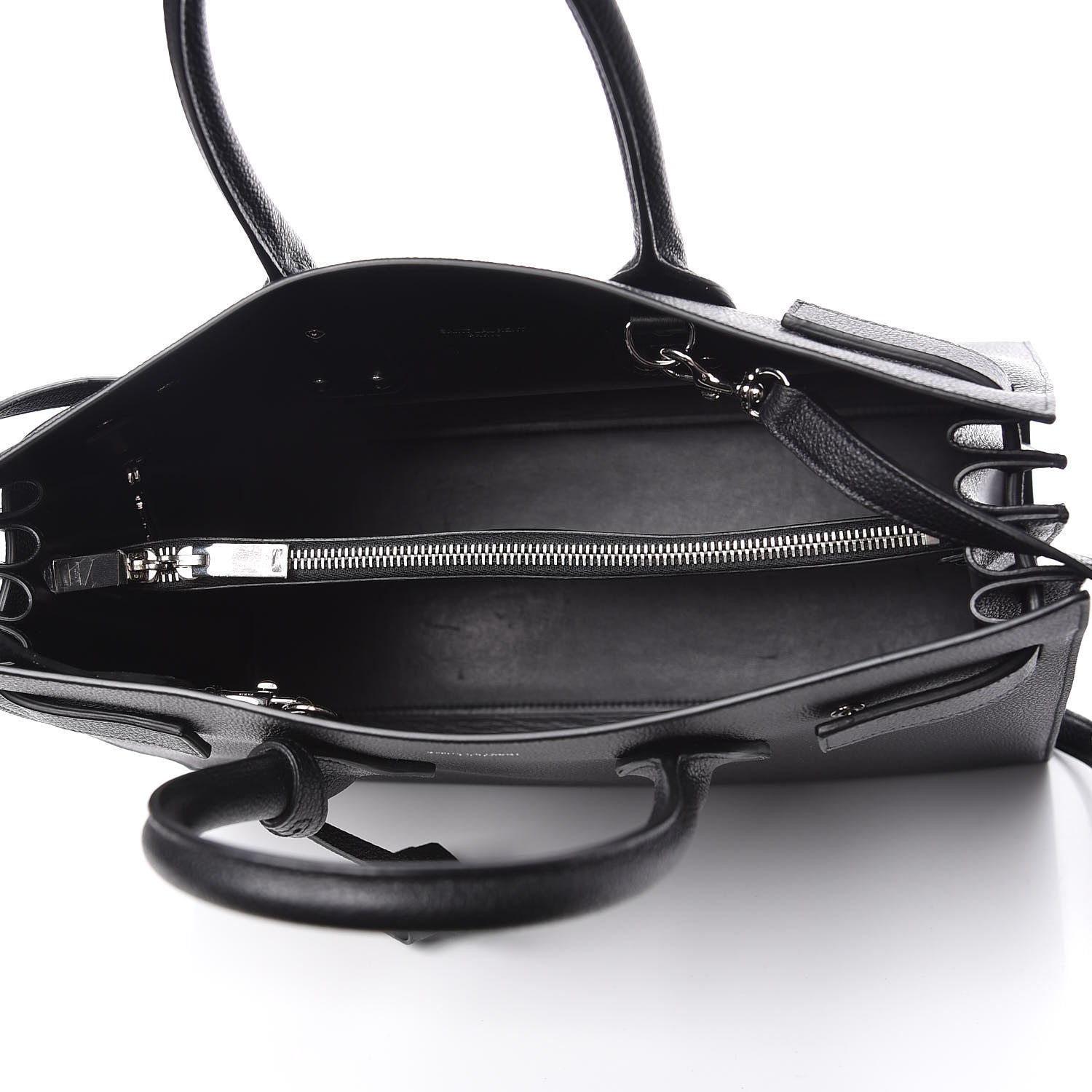 Saint Laurent Grained Calfskin Small Sac De Jour Black 5 of 10