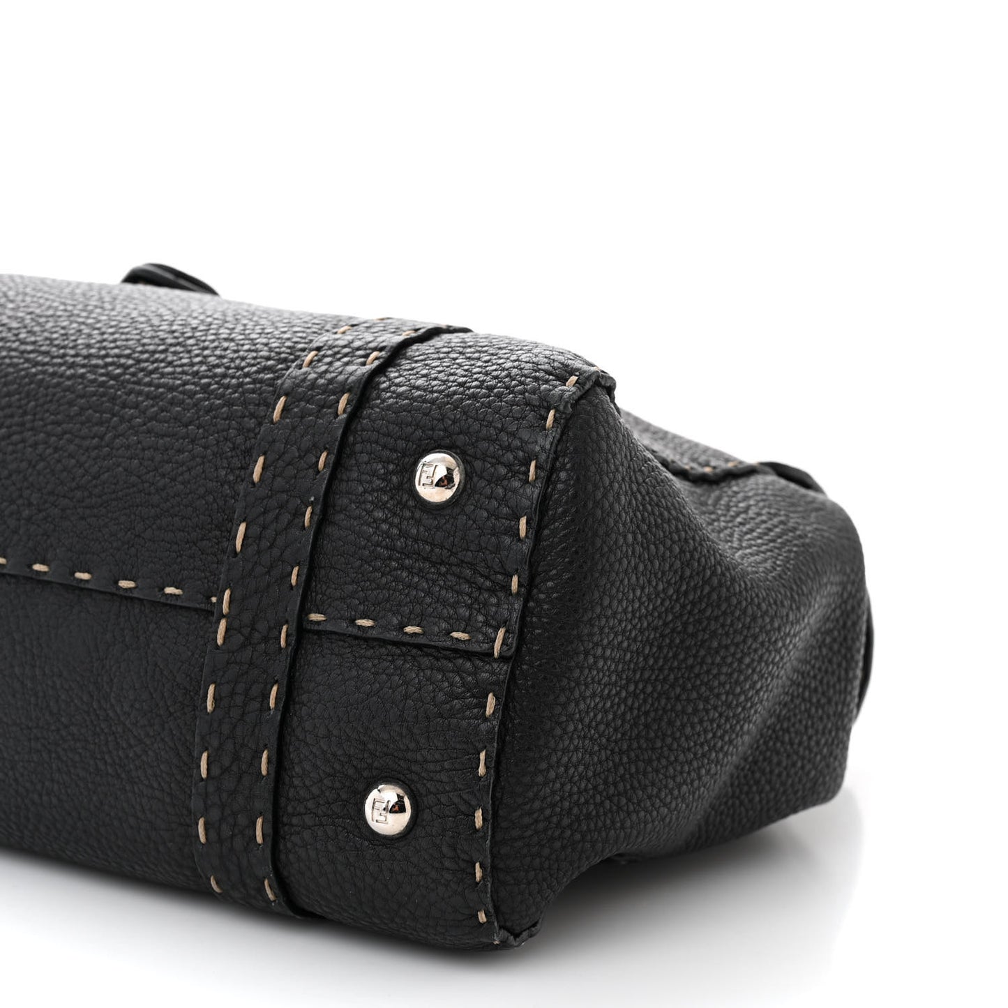 Cuoio Romano Selleria Medium Linda Satchel Black