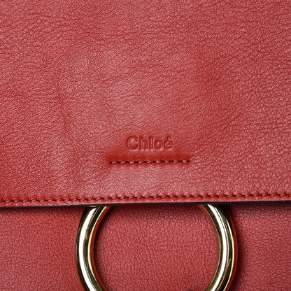 Chloe Calfskin Small Faye Day Shoulder Bag Dahlia Red 6 of 8
