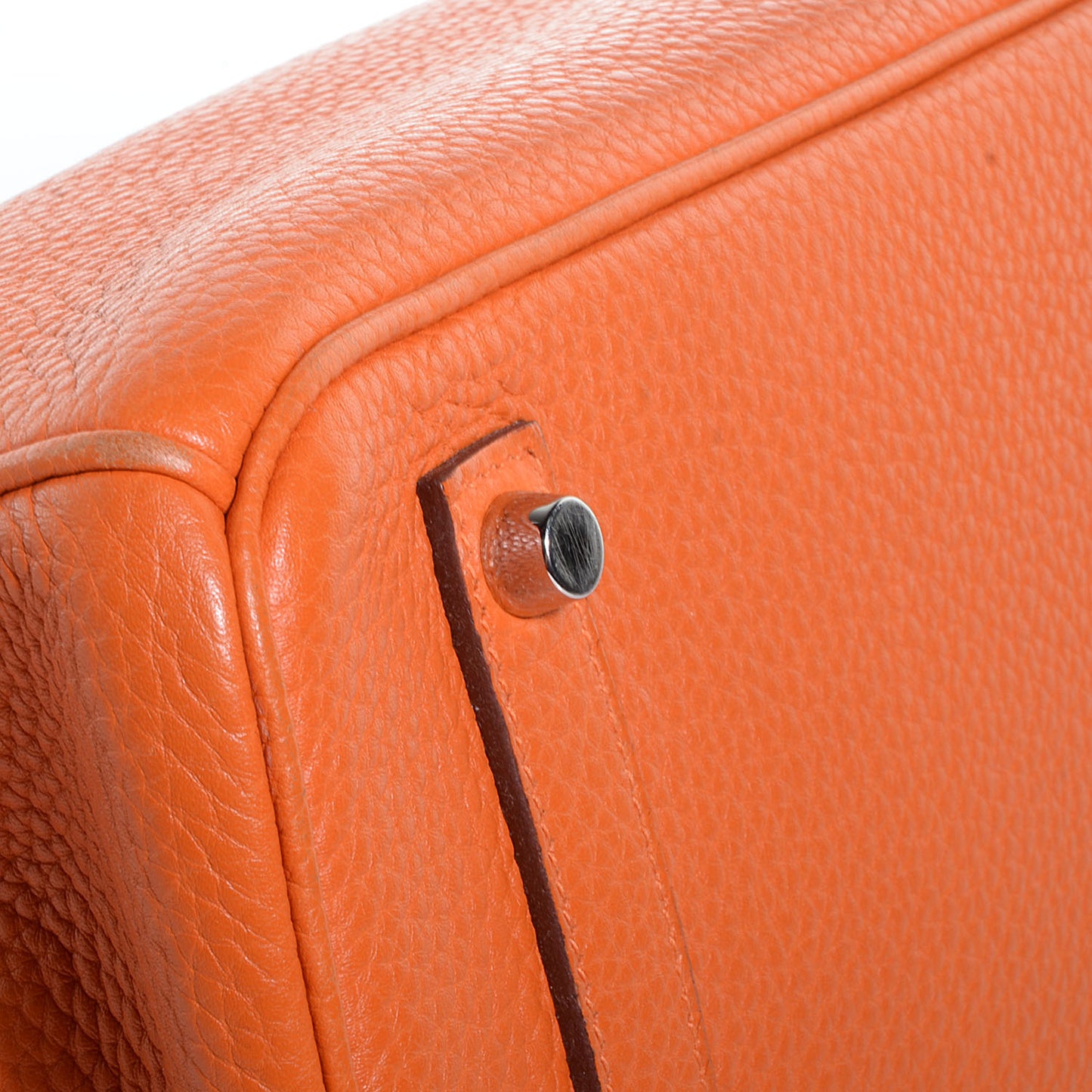 Taurillon Clemence Birkin 35 Orange