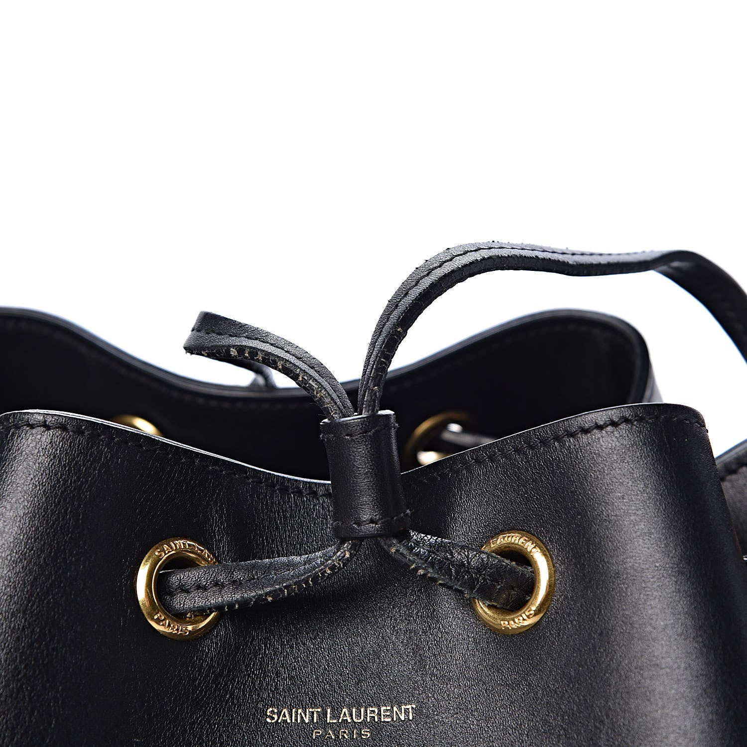 Saint Laurent Calfskin Large Emmanuelle Bucket Bag Black 9 of 13