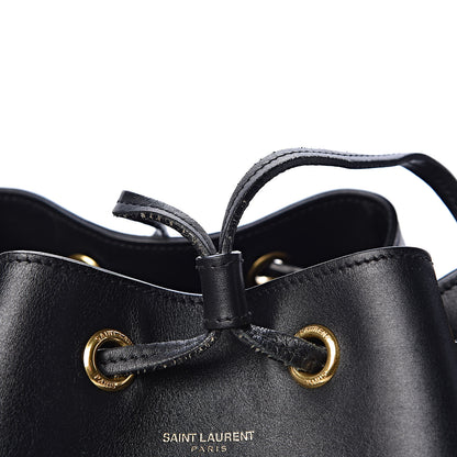 Saint Laurent Calfskin Large Emmanuelle Bucket Bag Black 9 of 13