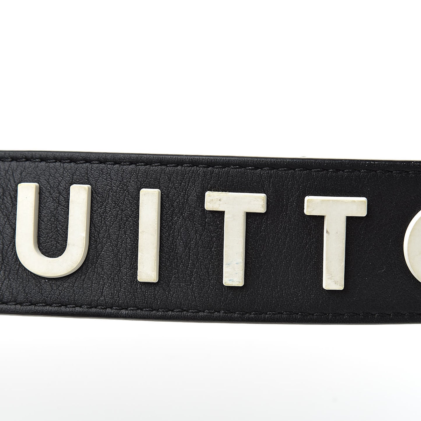 Monogram Letter Bandouliere Shoulder Strap Black
