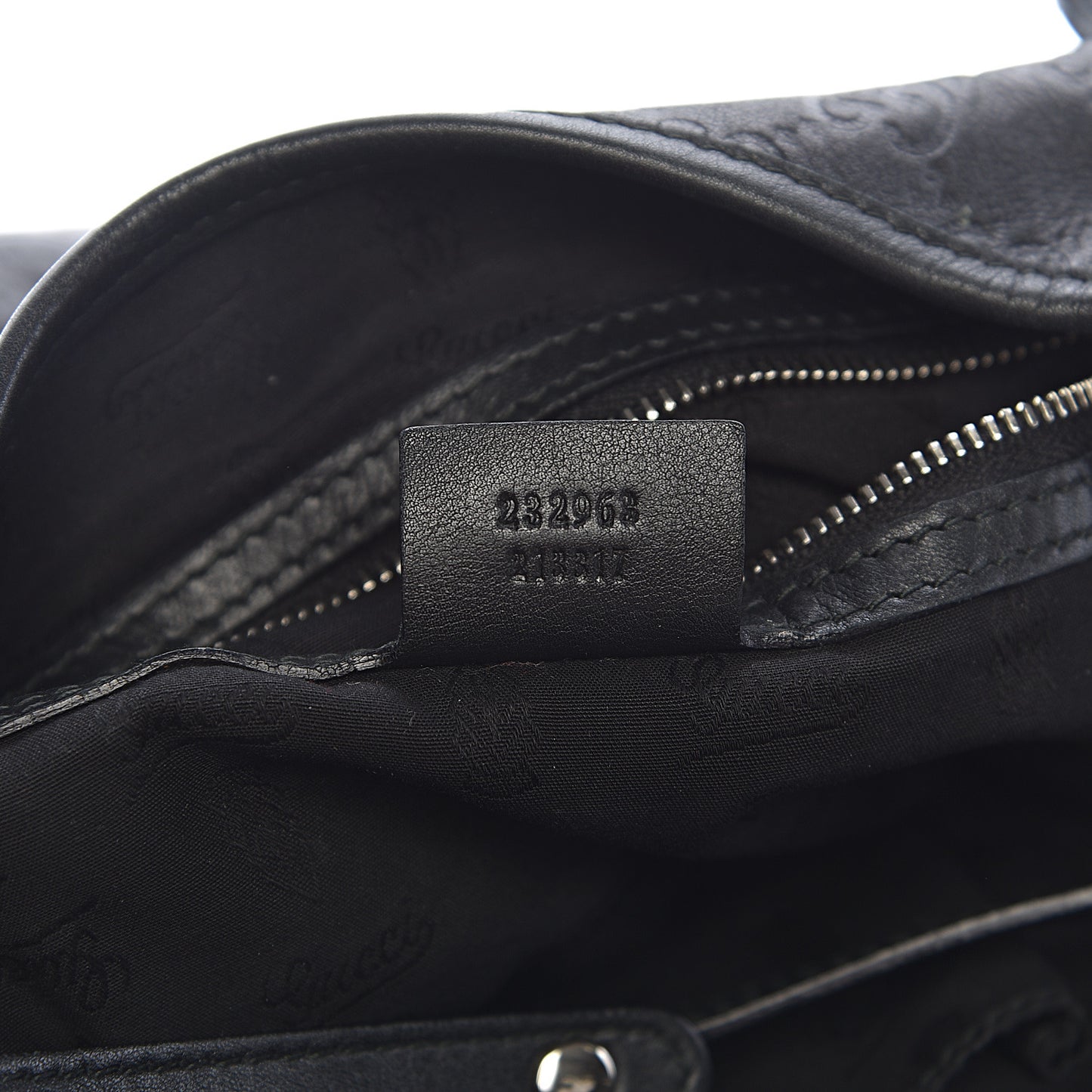 Guccissima Medium GG Twins Shoulder Bag Black