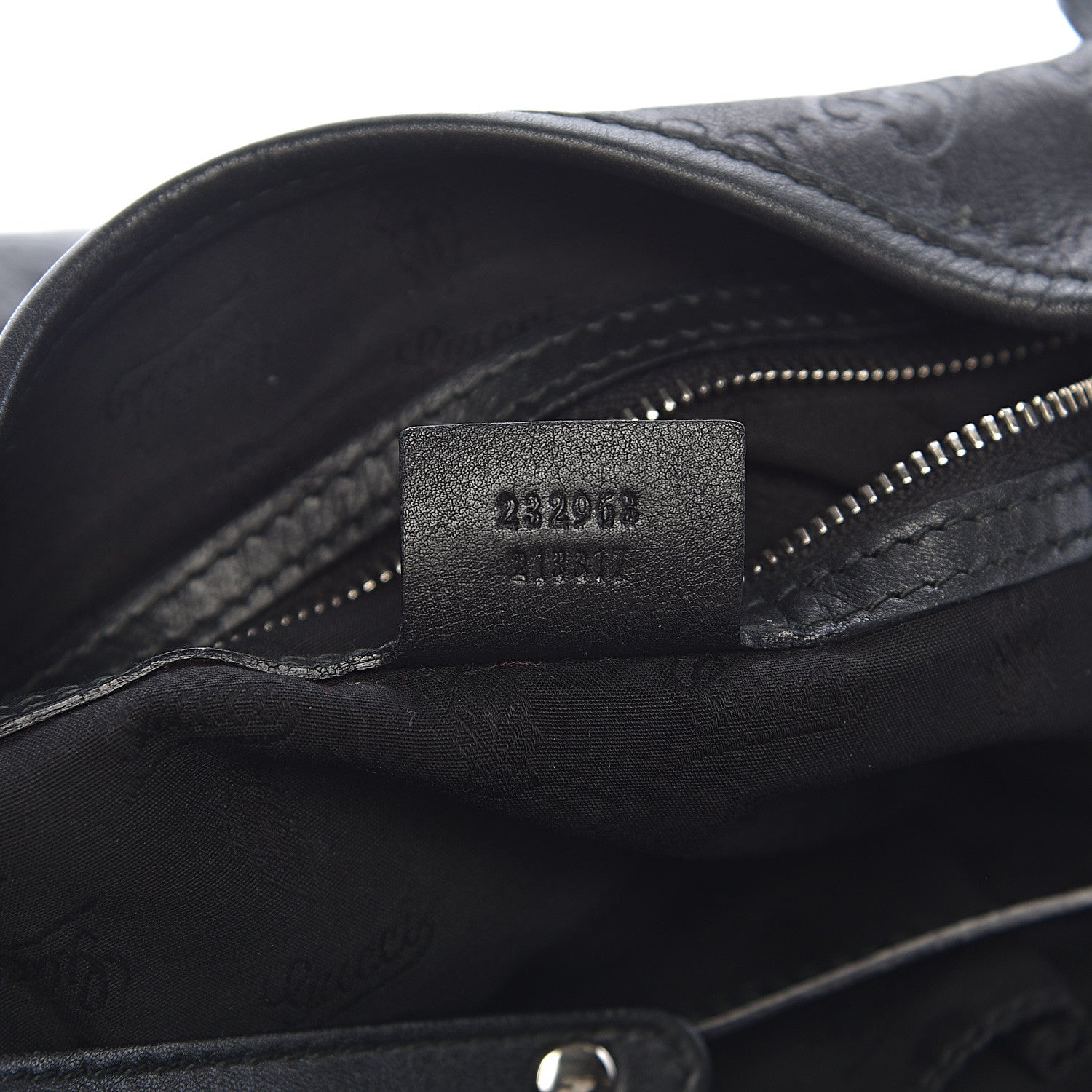 Gucci Guccissima Medium GG Twins Shoulder Bag Black 7 of 12