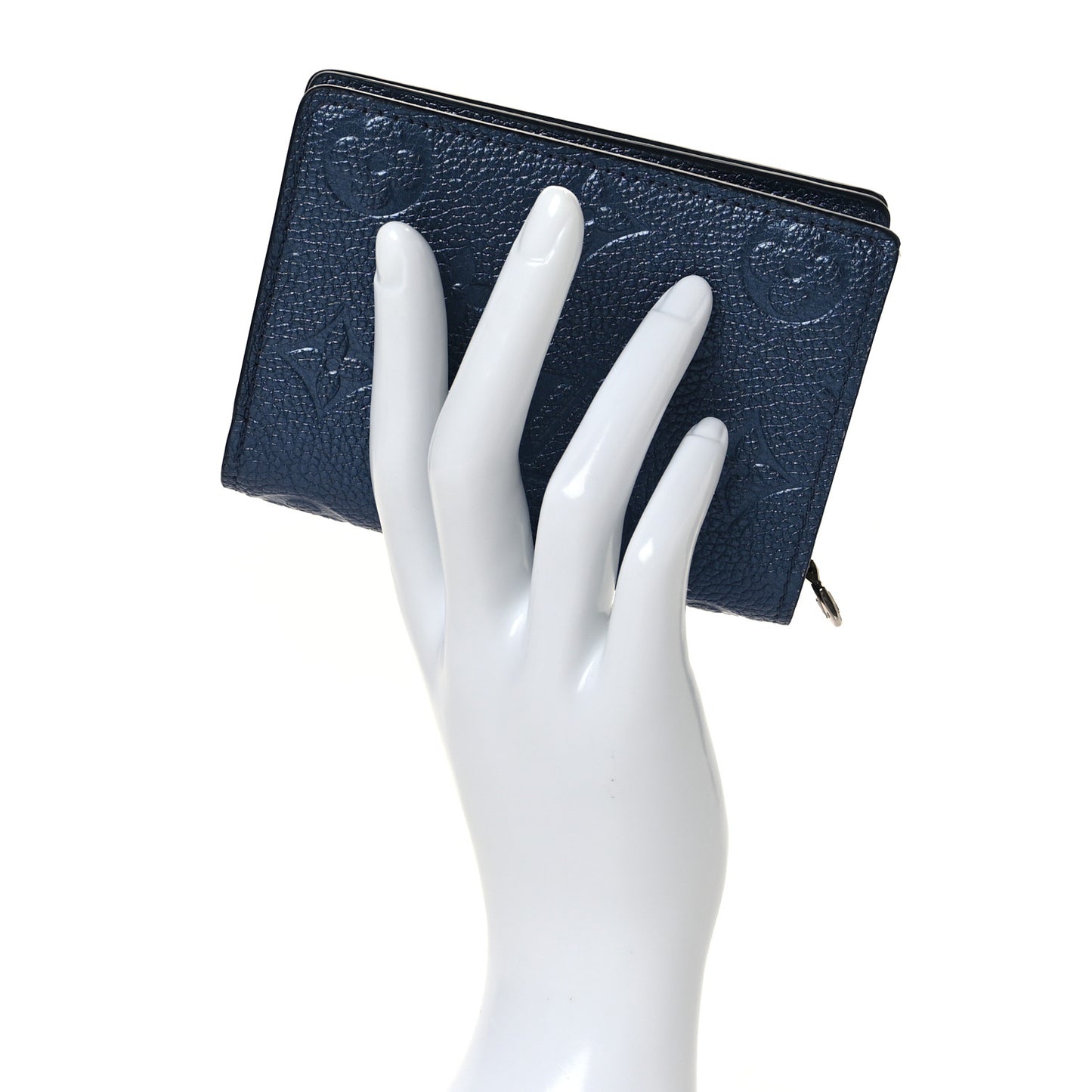 Metallic Empreinte Clea Wallet Navy Nacre