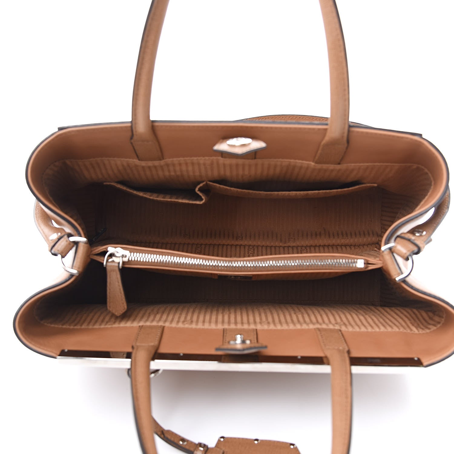 Fendi Vitello Elite Regular 2Jours Tote Orzo 5 of 11