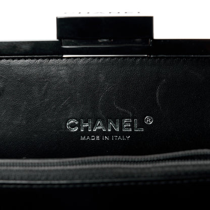 Chanel Plexiglass Barcode Boy Brick Lego Clutch Black 6 of 12
