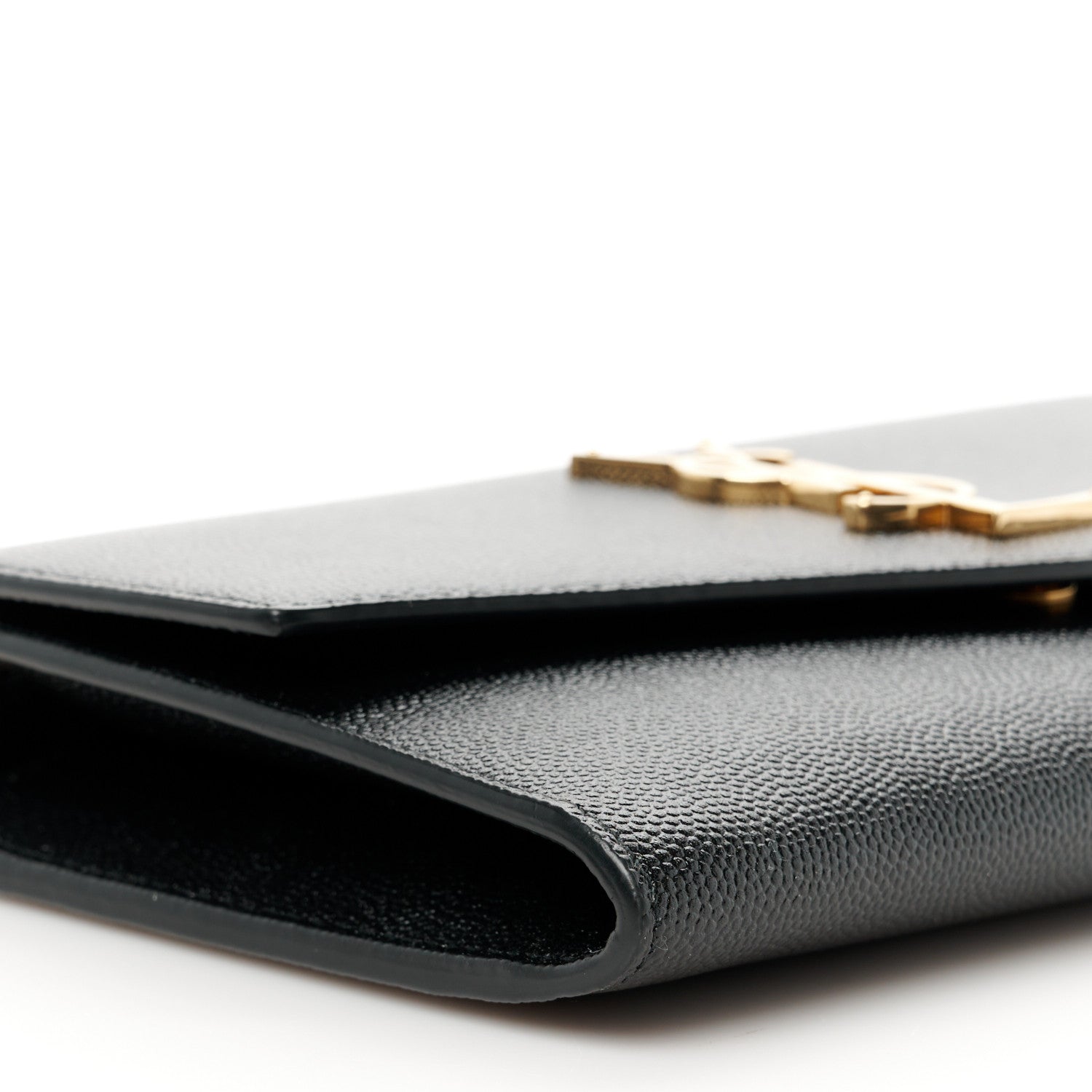 Saint Laurent Grain De Poudre Uptown Chain Wallet Black 13 of 14