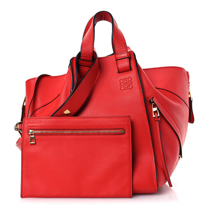 Loewe Calfskin Medium Hammock Shoulder Bag Scarlet Red 2 of 17