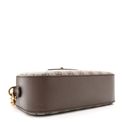 Gucci GG Supreme Monogram Web Neo Vintage Shoulder Bag Beige New Acero Crop 4 of 14