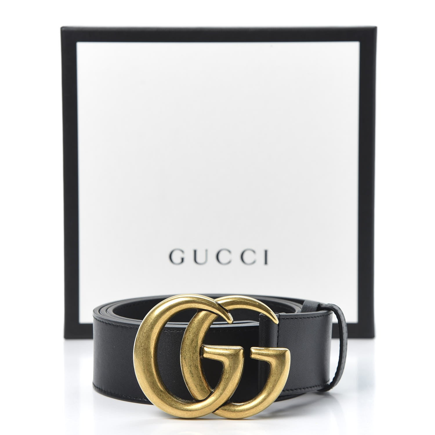 Gucci Calfskin Double G 40mm Belt 90 36 Black 4 of 4