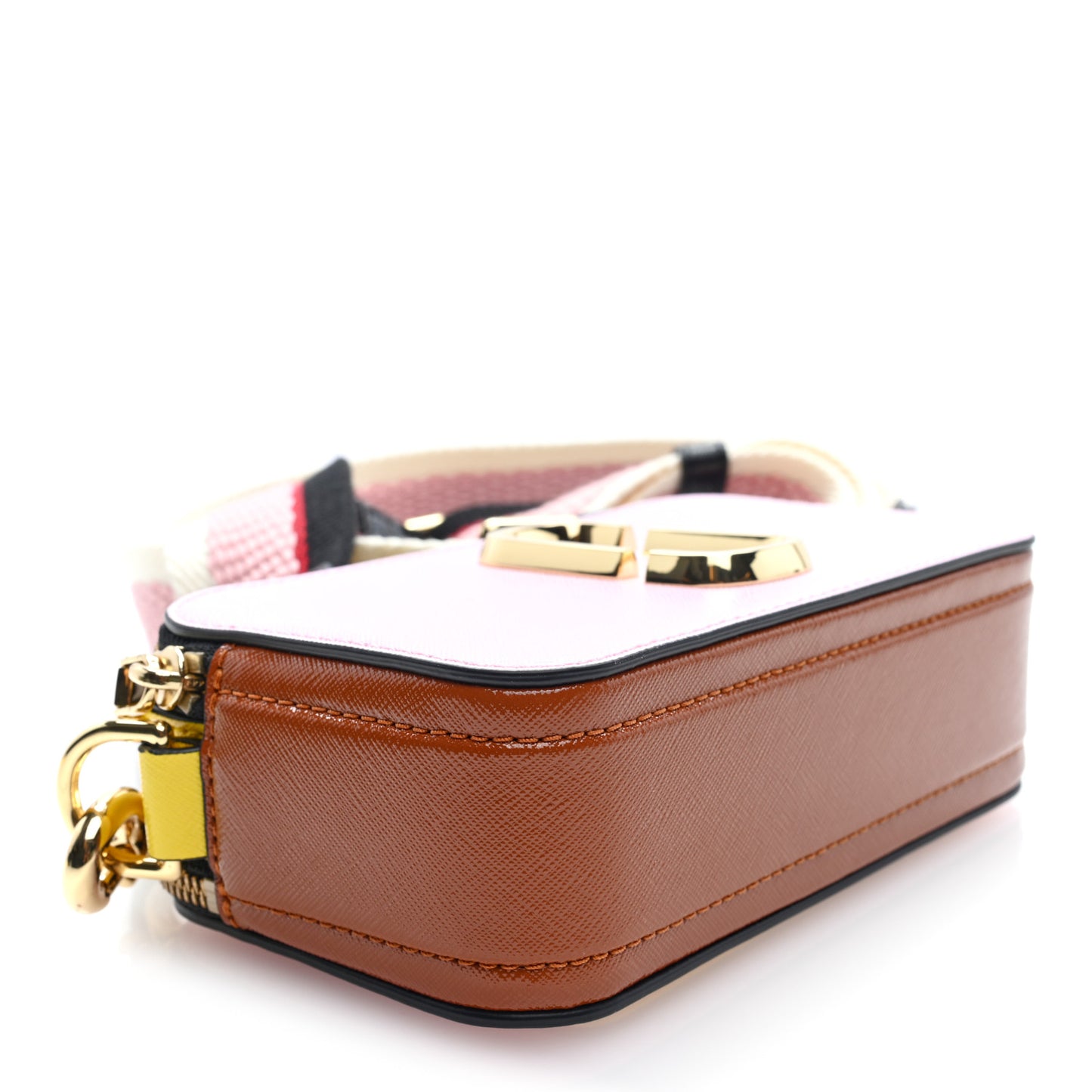 Saffiano Small Snapshot Camera Bag Blush Multicolor