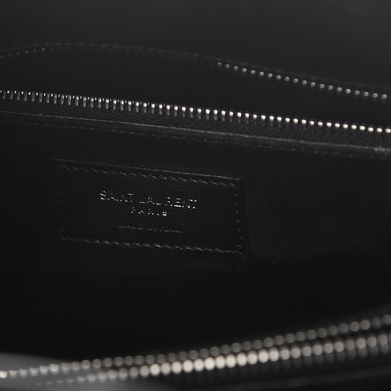 Saint Laurent Calfskin Crocodile Embossed Small Sac de Jour Black 7 of 12