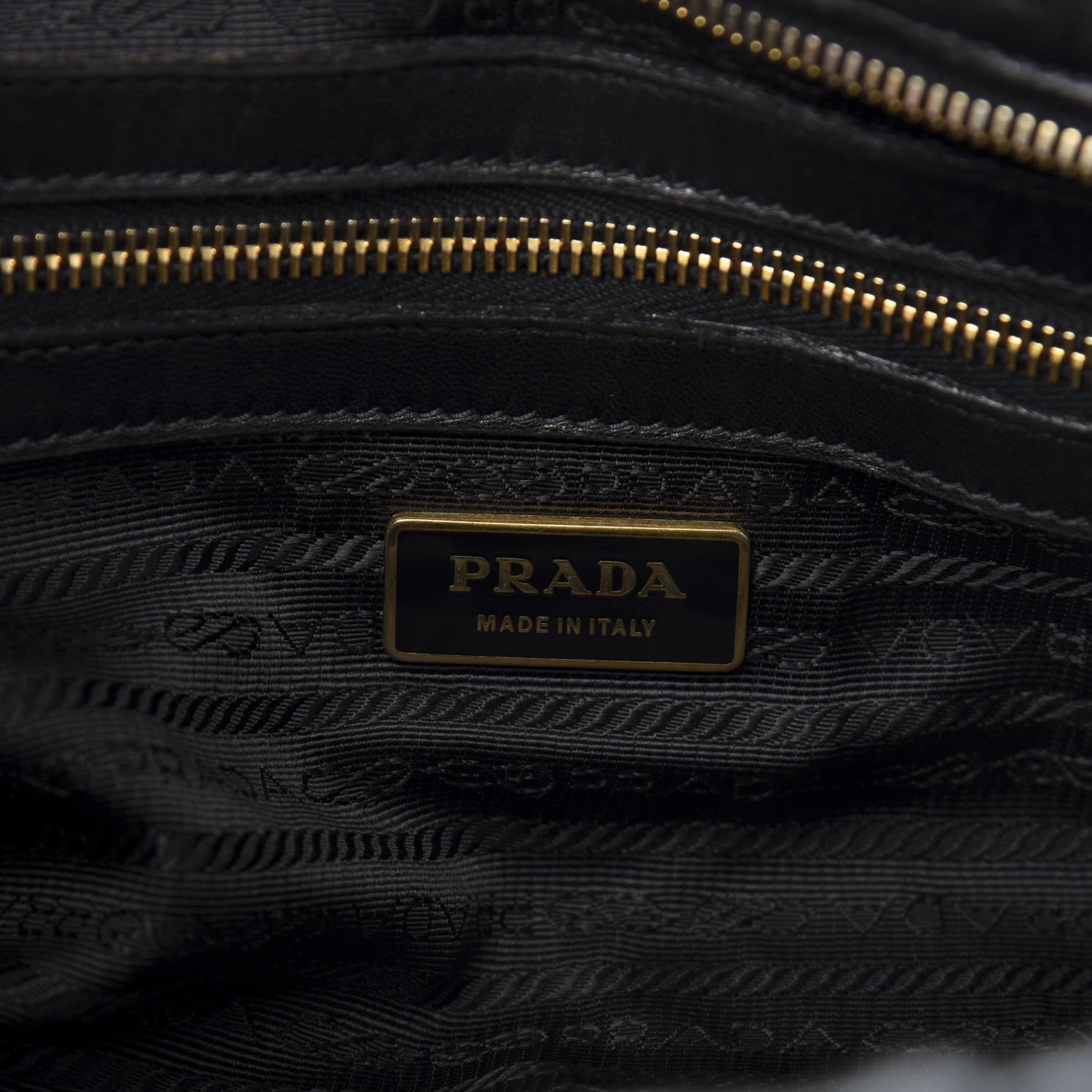 Prada Nappa Gaufre Tote Black 6 of 10