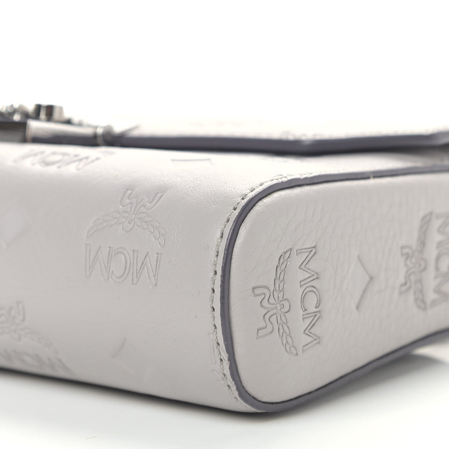 Calfskin Ottomar Monogram Small Crossbody Bag Dove Grey