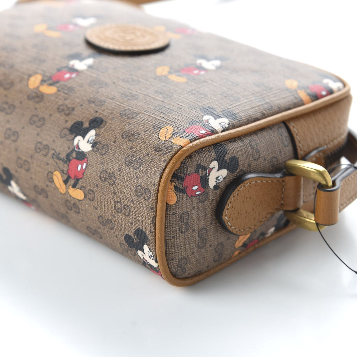 X DISNEY Mini Vintage GG Supreme Monogram Mickey Mouse Shoulder Bag Beige Vintage Sun Oil