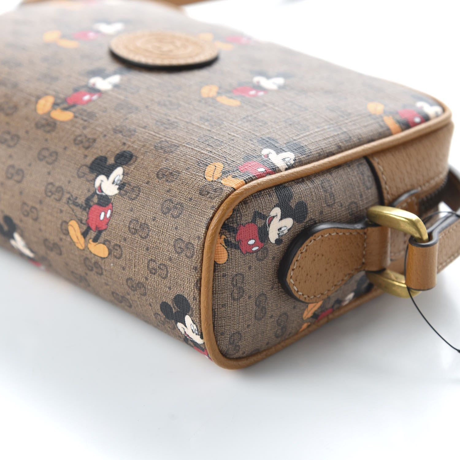 Gucci X DISNEY Mini Vintage GG Supreme Monogram Mickey Mouse Shoulder Bag Beige Vintage Sun Oil 13 of 21
