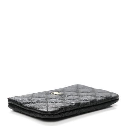 Chanel Caviar Quilted Small Cosmetic Case Black 4 of 8