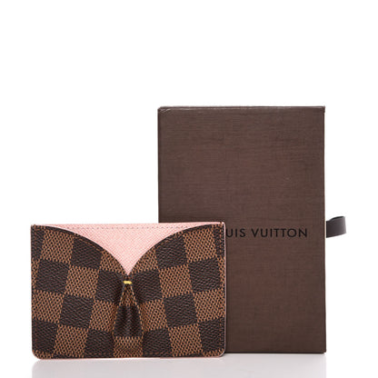 Louis Vuitton Damier Ebene Caissa Card Holder Rose Ballerine 8 of 8