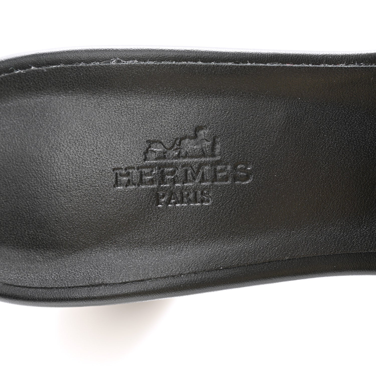 Hermes Calfskin Gigi 50 Sandals 40 Gold Black 7 of 10