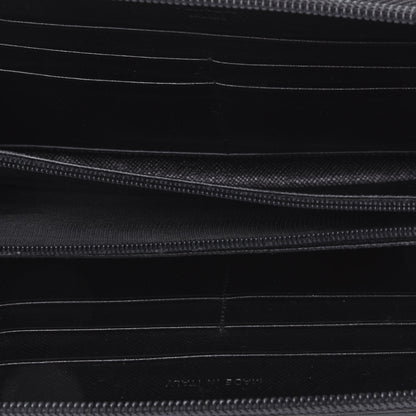 Prada Tessuto Nylon Quilted Zip Around Wallet Black 5 of 23