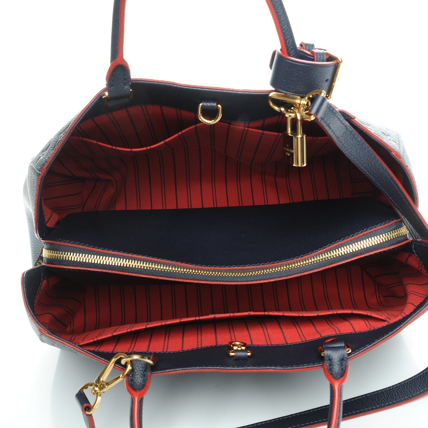 Louis Vuitton Empreinte Montaigne GM Marine Rouge 6 of 9