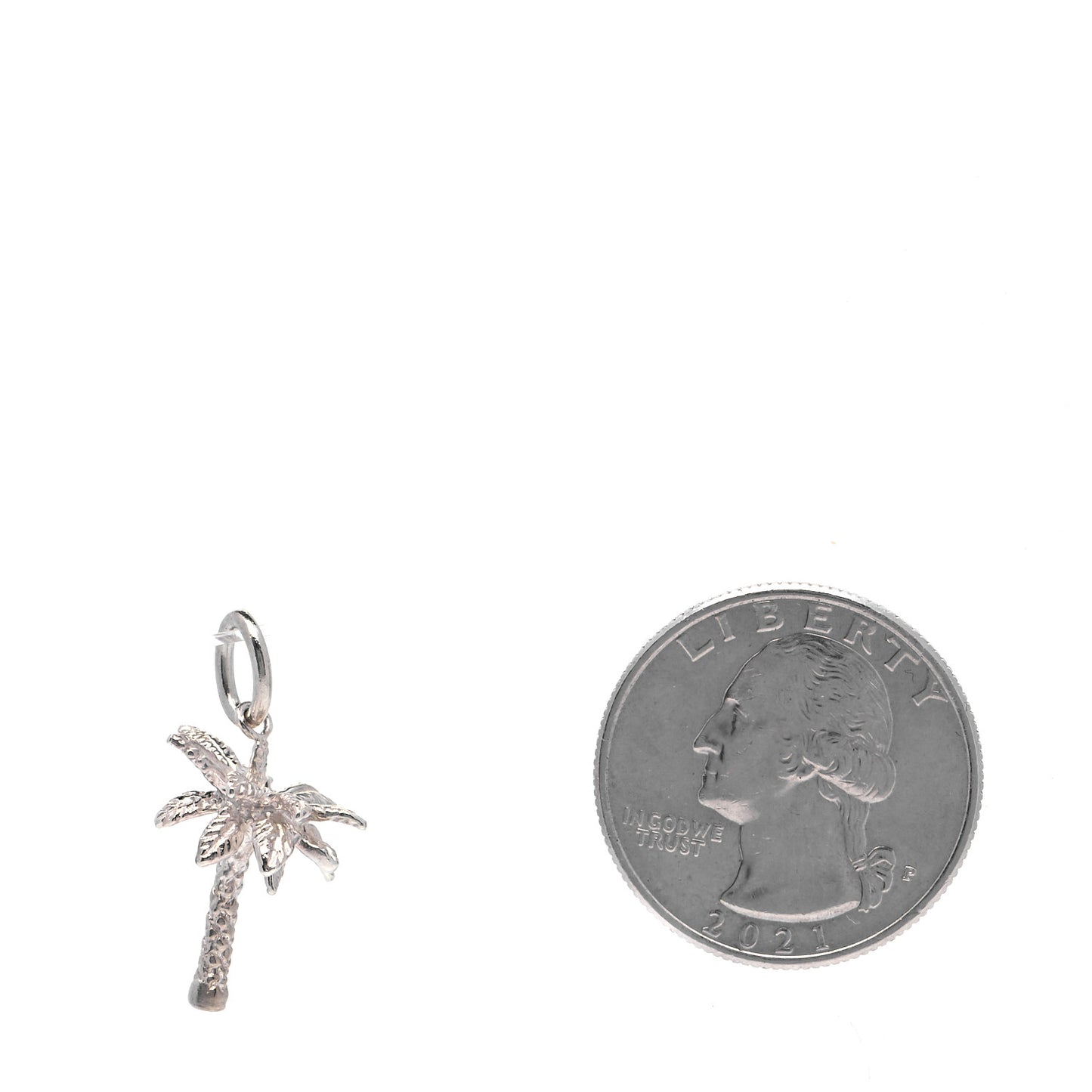 Sterling Silver Palm Tree Charm