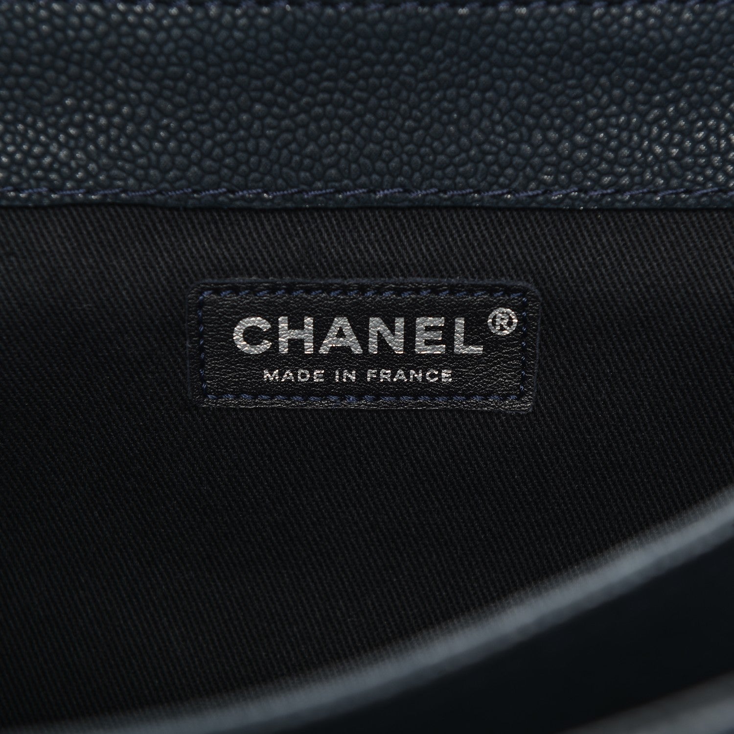 Chanel Iridescent Caviar Quilted Medium Lady Pearly Flap Navy Blue 6 of 9