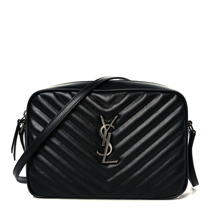 Saint Laurent Calfskin Matelasse Monogram Lou Camera Bag Black 1 of 10