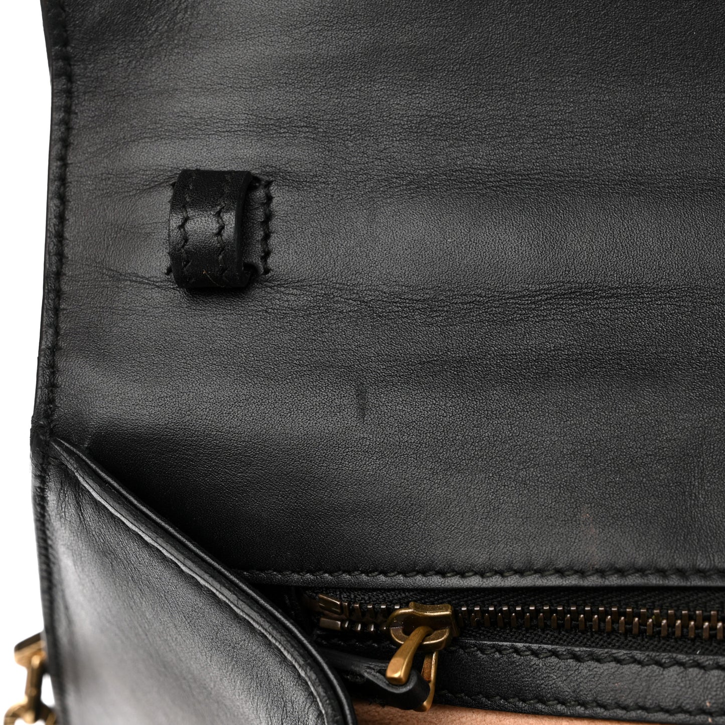 Nappa GG Supreme Monogram Medium Osiride Top Handle Bag Black Oro Vecchio Beige Ebony