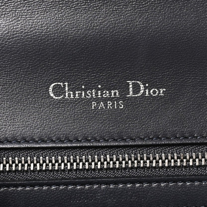 Christian Dior Metallic Patent Micro-Cannage Small Diorama Flap Bag Silver 6 of 9
