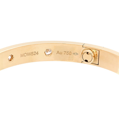 Cartier 18K Yellow Gold 10 Diamond LOVE Bracelet 16 5 of 9