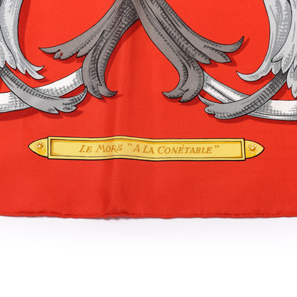 Hermes Silk Le Mors A La Conétable Scarf 90 5 of 5