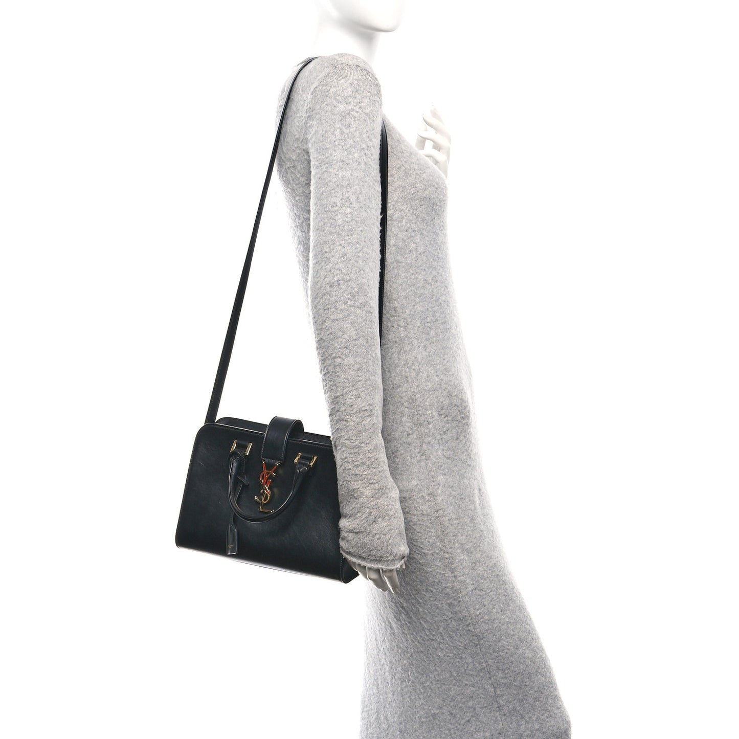 Calfskin Monogram Baby Cabas Black
