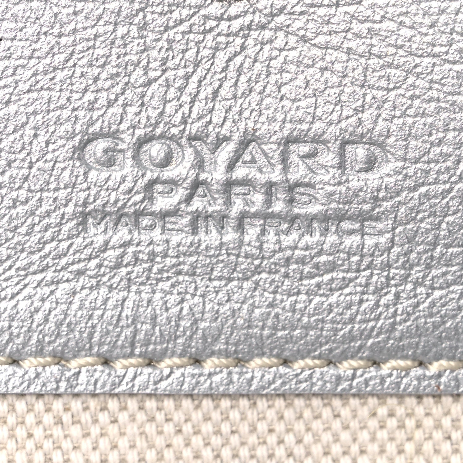 Goyard Goyardine Precious Metals Saint Louis GM Silver 6 of 12