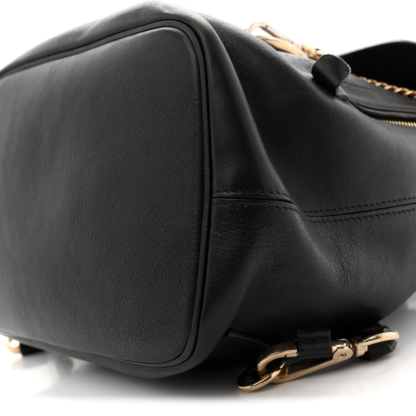 Suede Calfskin Medium Faye Backpack Black