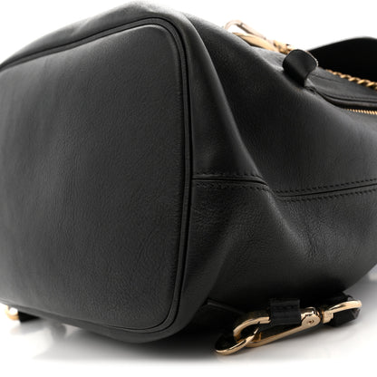 Chloe Suede Calfskin Medium Faye Backpack Black 10 of 14