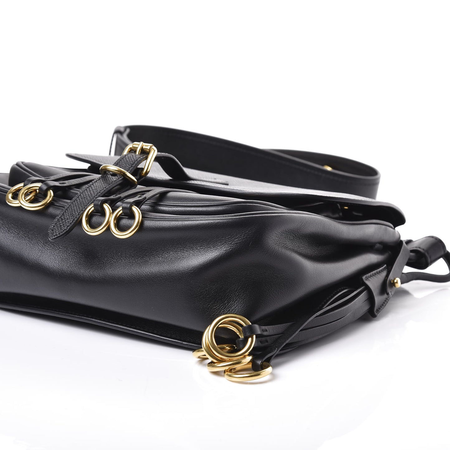 Saffiano Cuir Calf Corsaire Bag Black