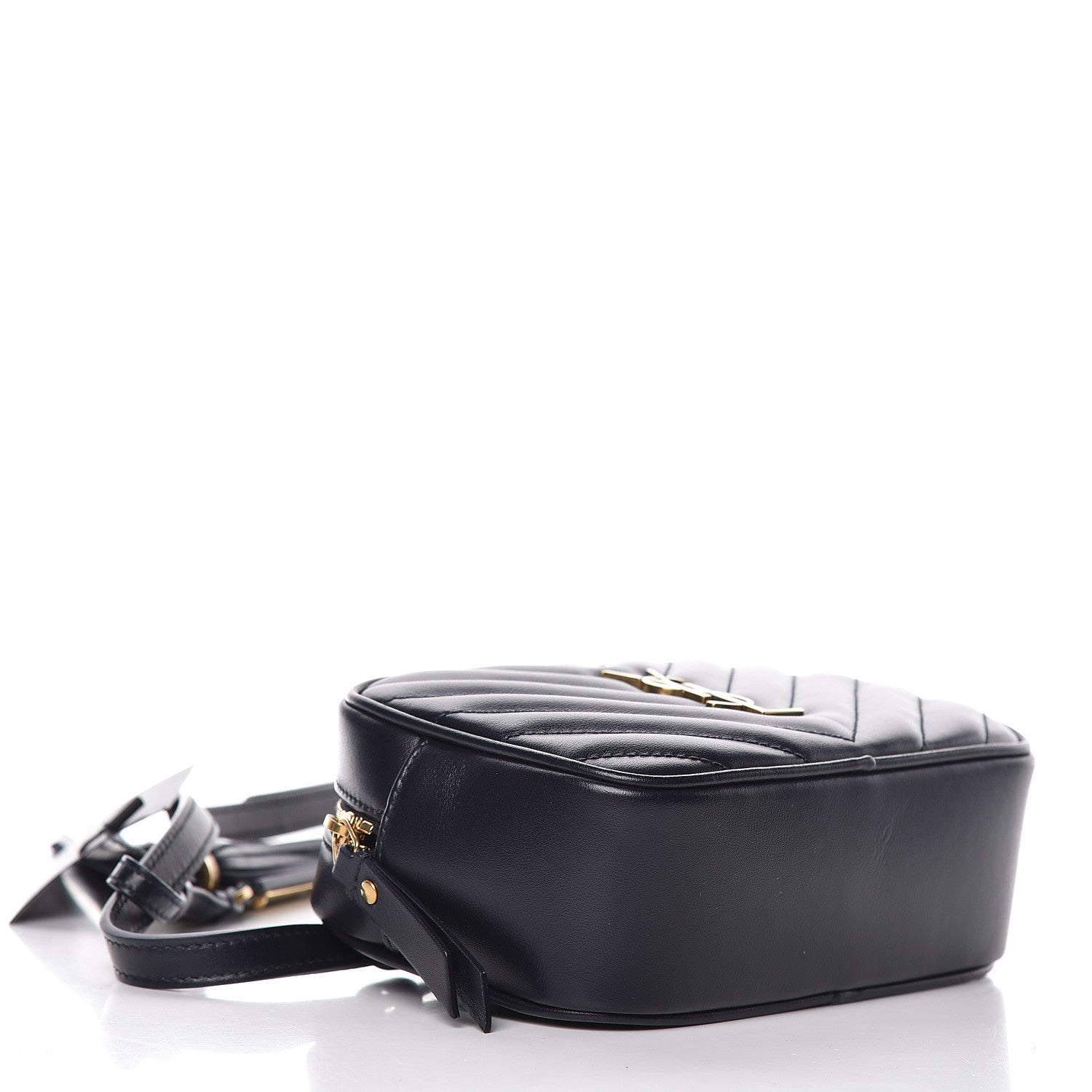 Saint Laurent Calfskin Matelasse Monogram Lou Belt Bag Navy 4 of 10
