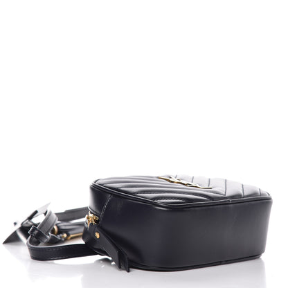 Saint Laurent Calfskin Matelasse Monogram Lou Belt Bag Navy 4 of 10