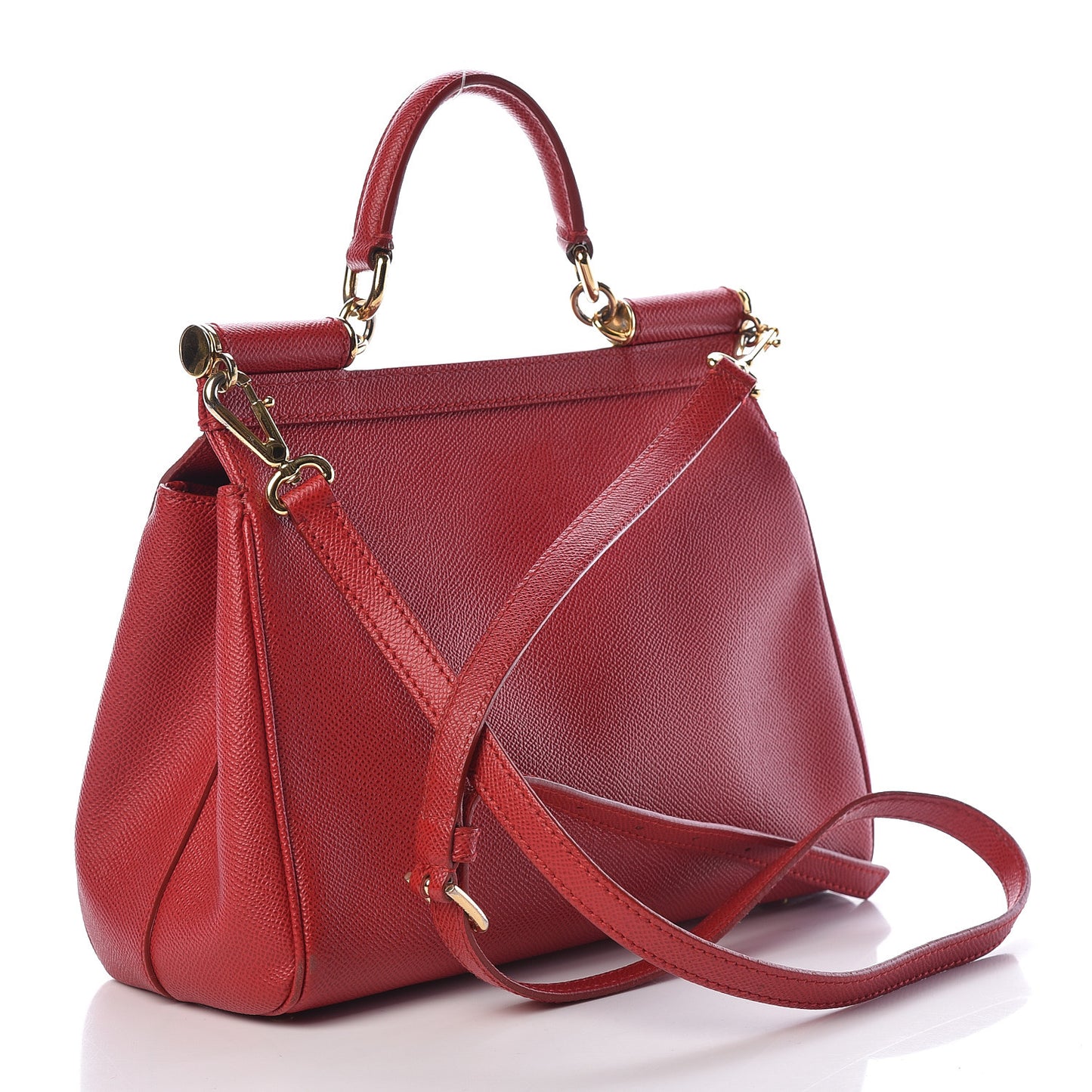 Dauphine Medium Miss Sicily Satchel Dark Red