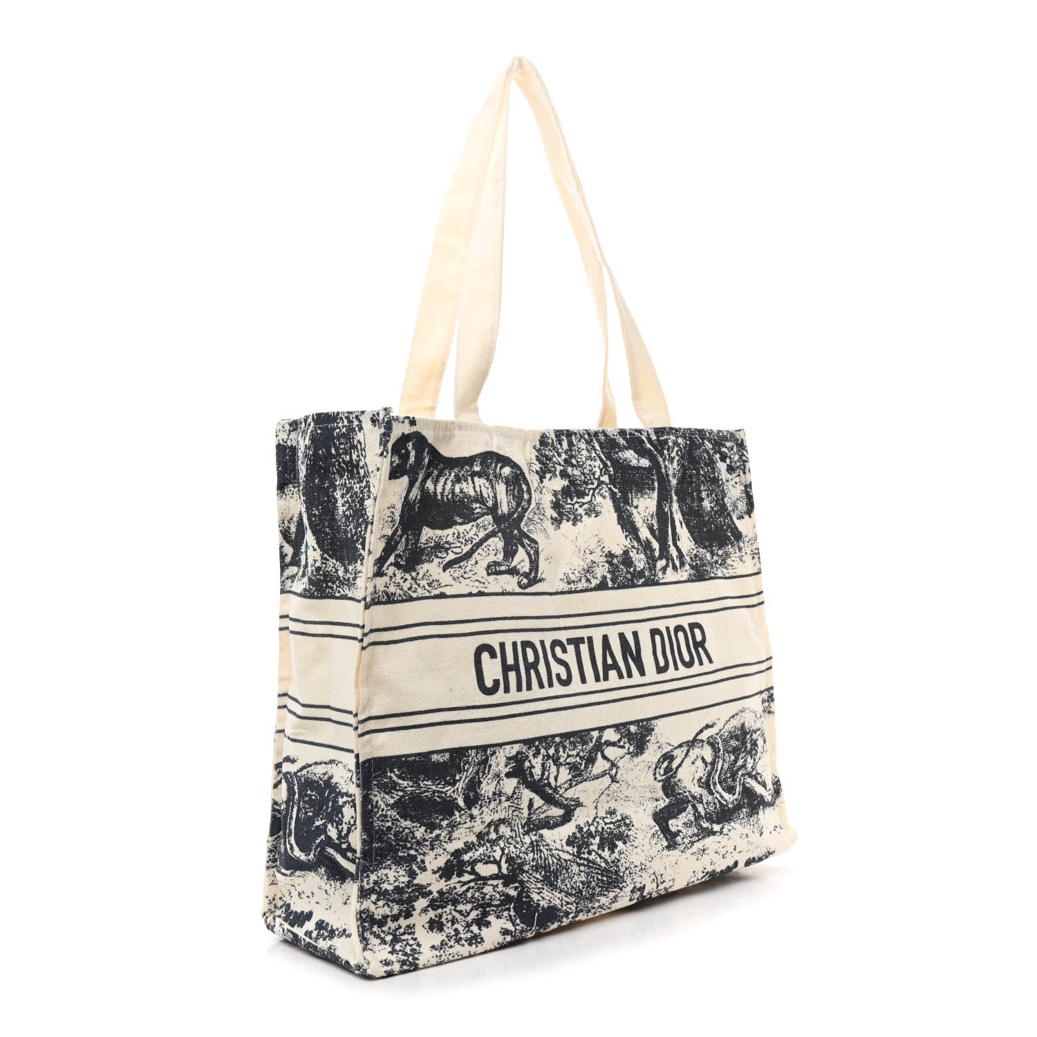 Christian Dior Straw Dioriviera Tote  Beige 3 of 11