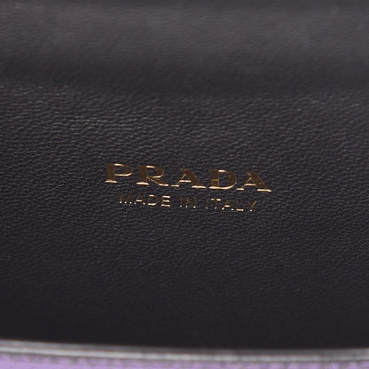 Prada Saffiano Astrology Mini Cahier Bag Viola Black 6 of 10