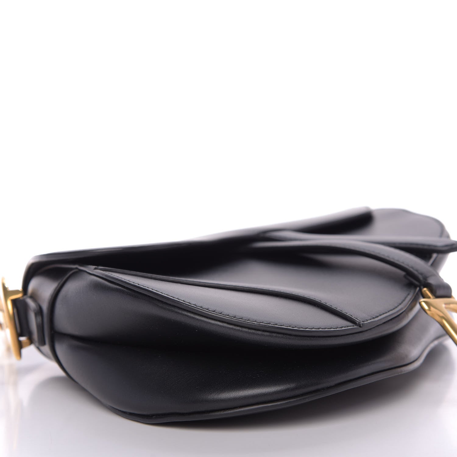 Christian Dior Calfskin Saddle Bag Black 6 of 10