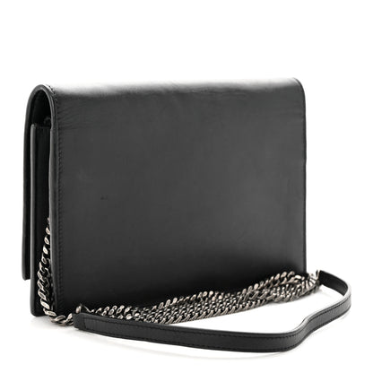 Saint Laurent Smooth Calfskin Classic Monogram Pins Kate Tassel Chain Wallet Black 3 of 14