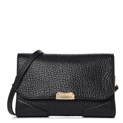 Burberry Grainy Calfskin Heritage Grain Small Crossbody Bag Black 1 of 8